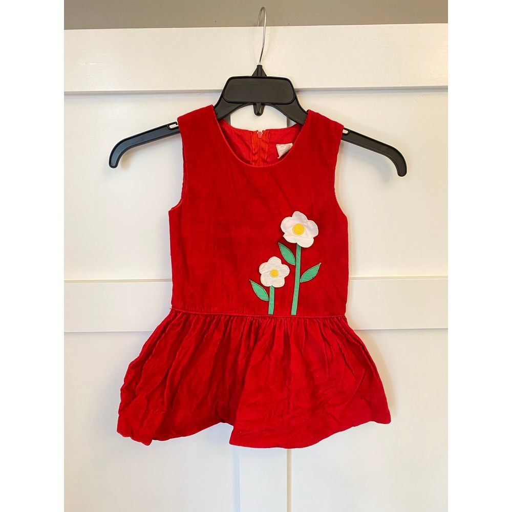 Vintage Red Floral Dress size 5